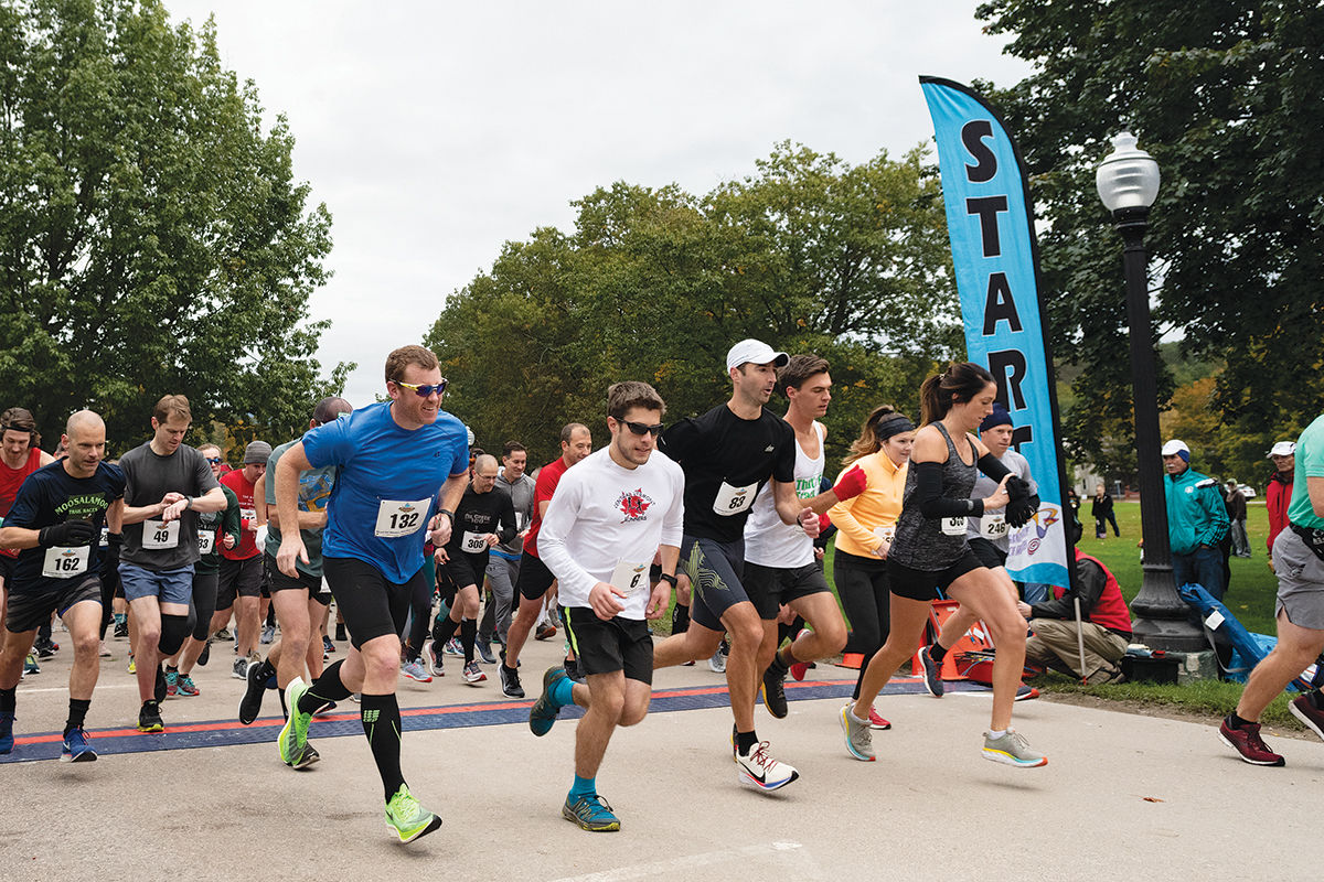Across the starting line